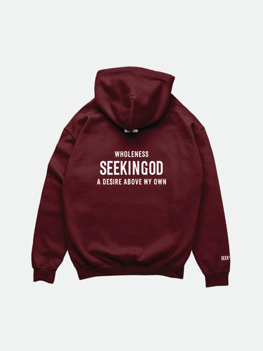 SEEKINGOD Evolv Hoodie — Imperial Maroon